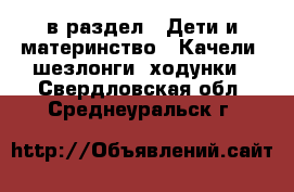 в раздел : Дети и материнство » Качели, шезлонги, ходунки . Свердловская обл.,Среднеуральск г.